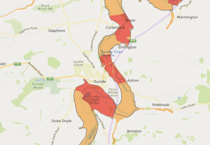 Flood Warning in force: Areas near the River Nene from Thorpe Waterville to Eaglethorpe.